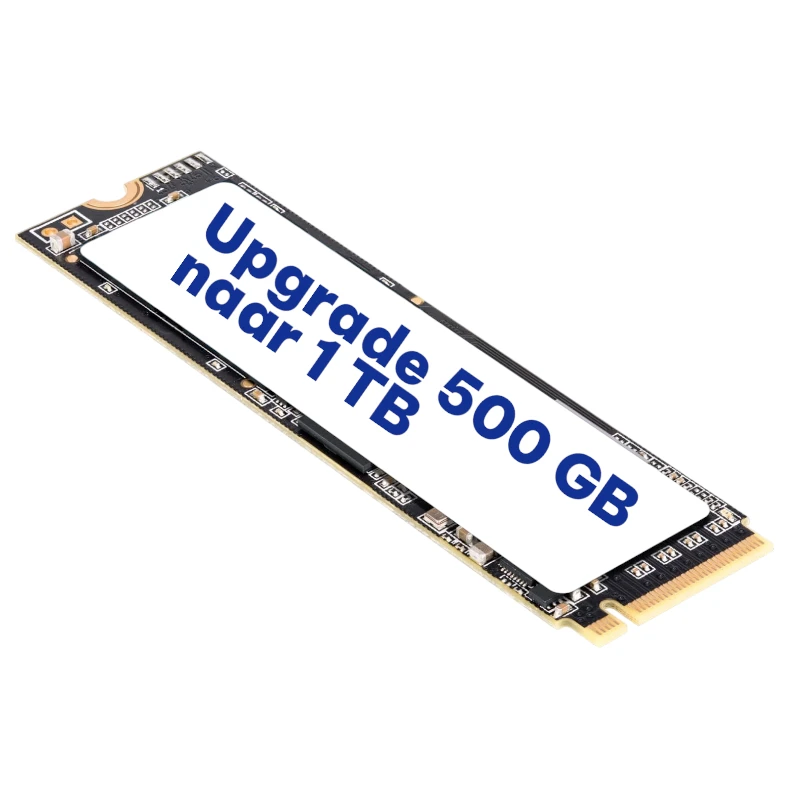 SSD Upgrade: 500 GB naar 1 TB NVMe SSD